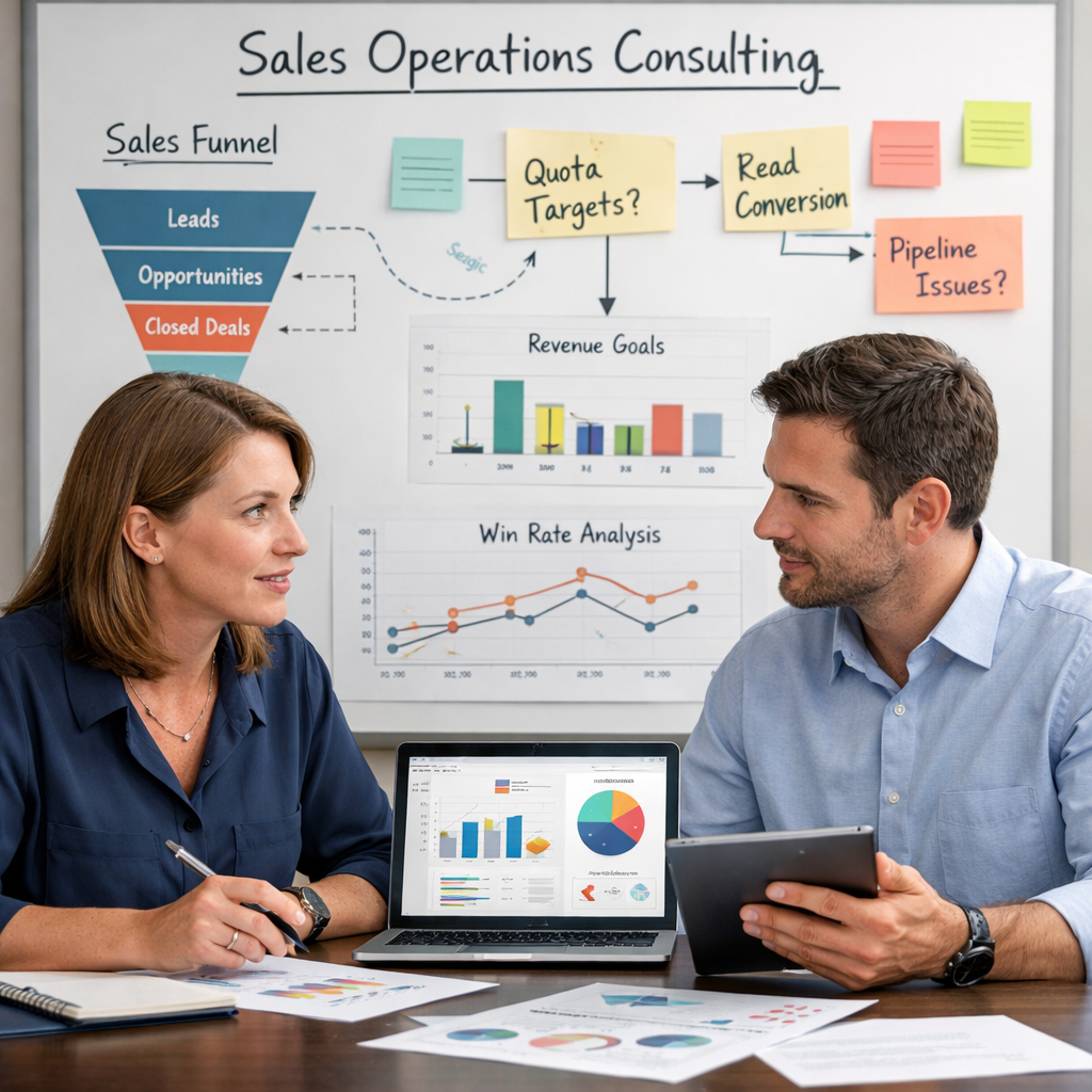 Sales operations consulting 2 people meeting to solve sales problems-1